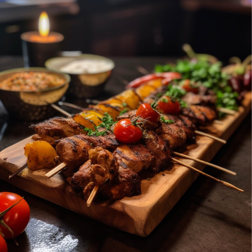 Meze från en bra restaurang i Uppsala. 